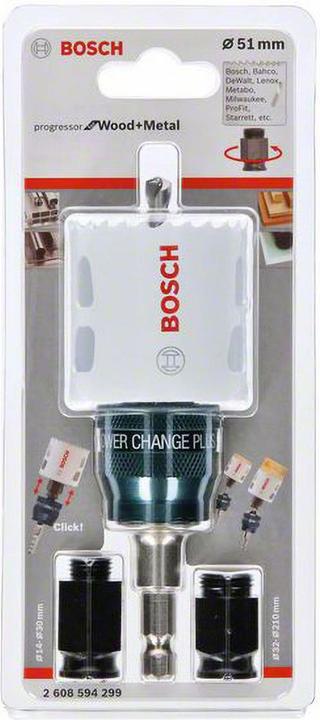 Produktbild Bosch Professional Zubehör HS Starter-Set Ø 51 mm Progressor. Für Dreh- und Schlagbohrer (51 mm)