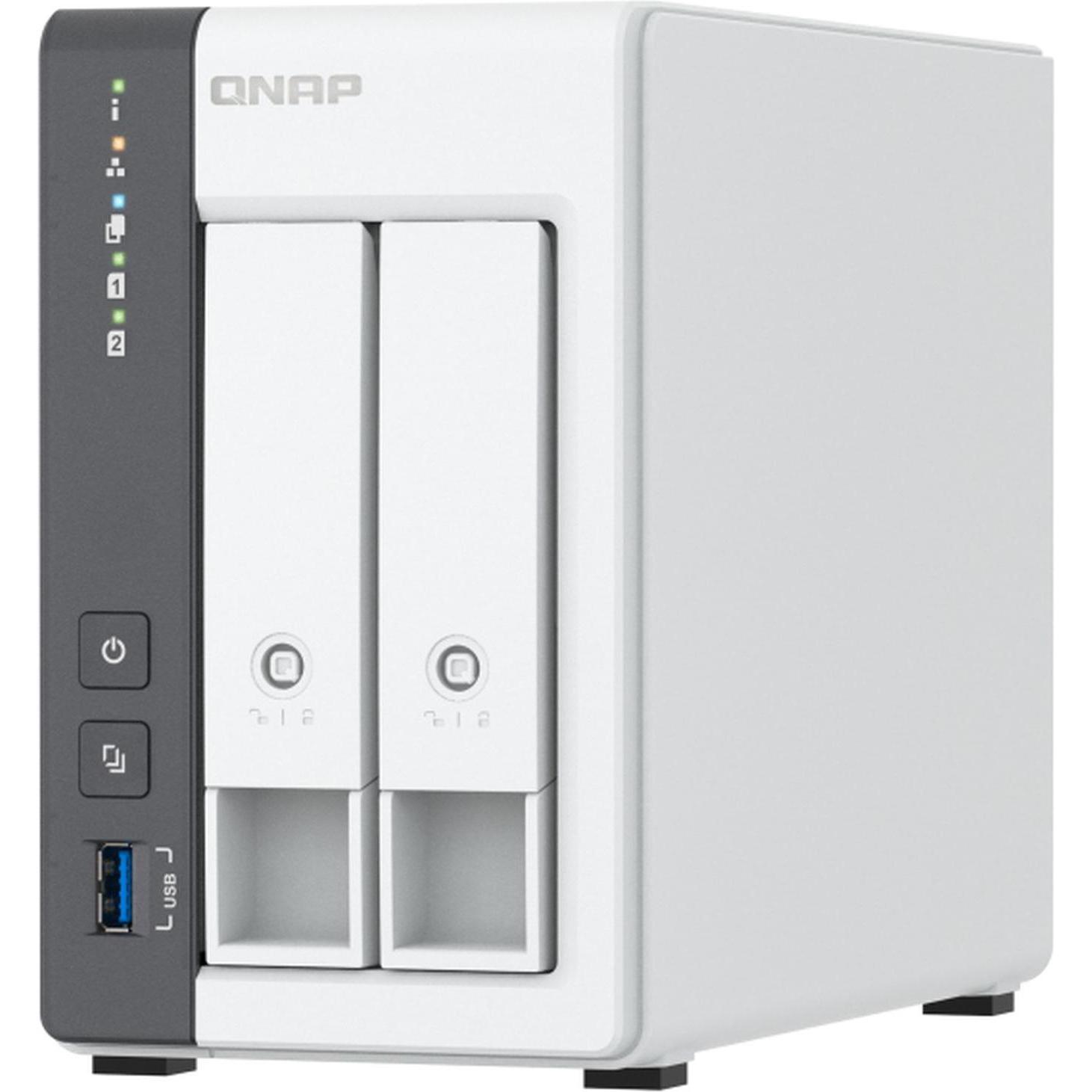 QNAP TS-216G (0 TB), NAS, Weiss
