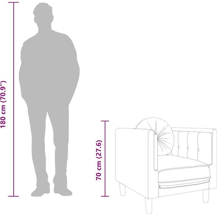 Actual product image vidaXL Sofasessel