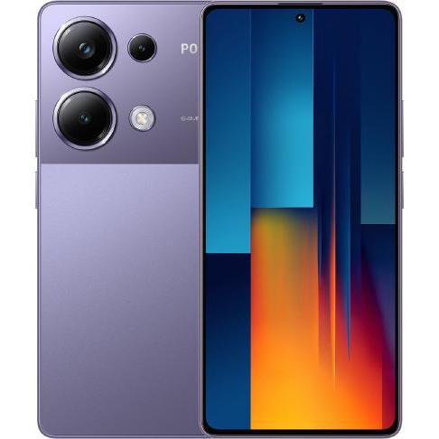 Xiaomi Poco M6 Pro (256 GB, Purple, 6.67", Hybrid Dual SIM, 64 Mpx, 4G), Smartphone, Violett