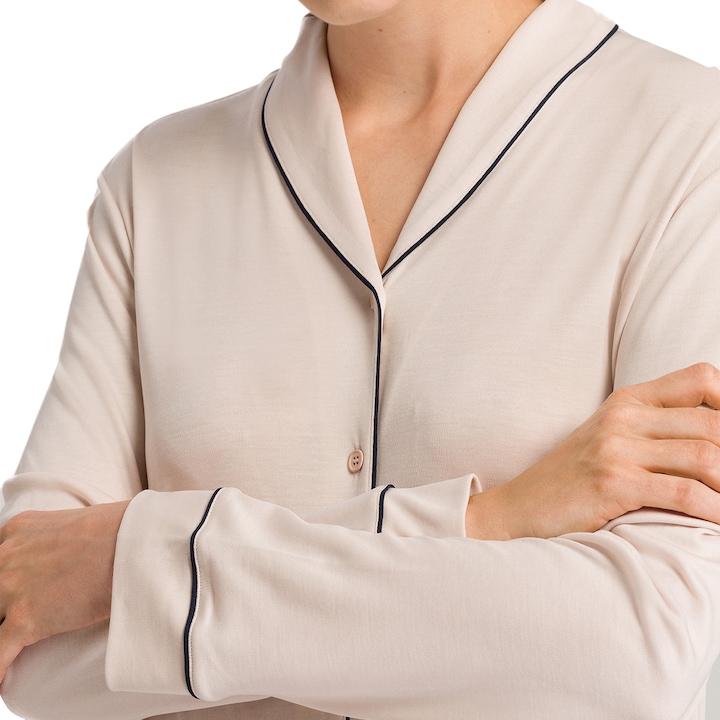 Immagine prodotto Hanro Camicia da notte Natural Comfort - 100 cm di lunghezza - manica lunga (M)
