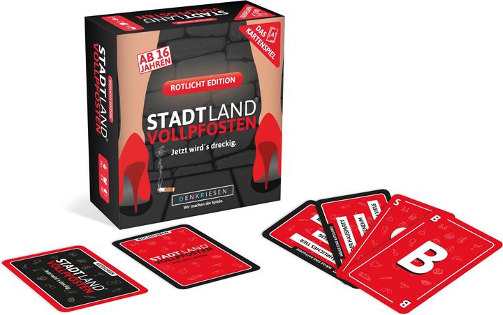 Image du produit Denkriesen Stad Land Vollpfosten - Jeu de cartes Red Light Edition (d) (Allemand, 3 - 6 Joueur)