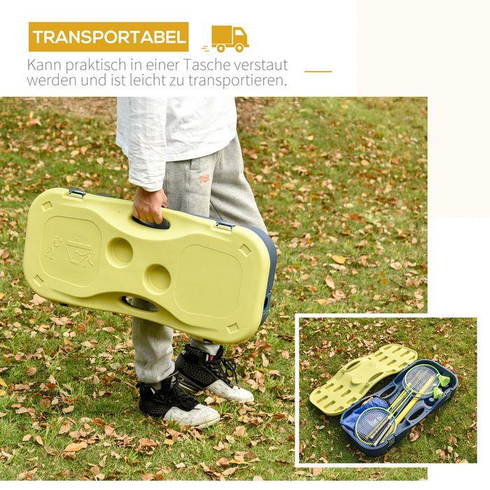 Image du produit Swisshandel24 Filet de badminton avec support, support de filet de badminton, support de filet portable, filet de