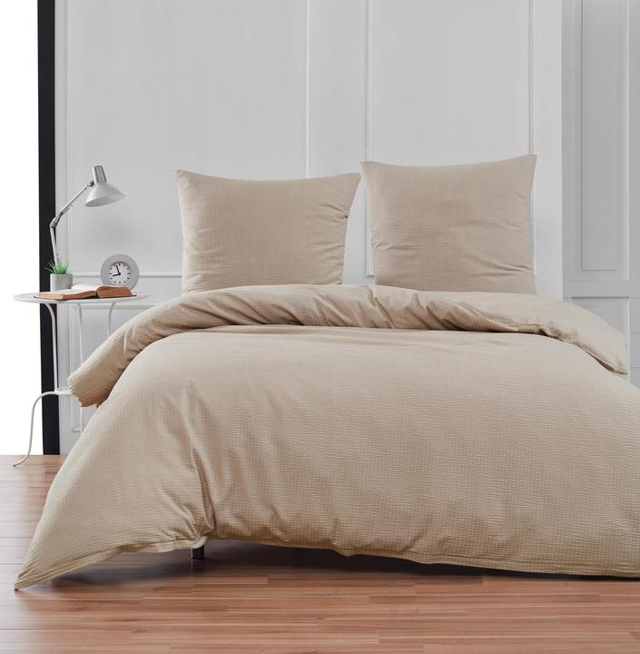 Produktbild Flair Seersucker Uni (Bettwäsche Set, 200 x 210 cm, 65 x 65 cm)