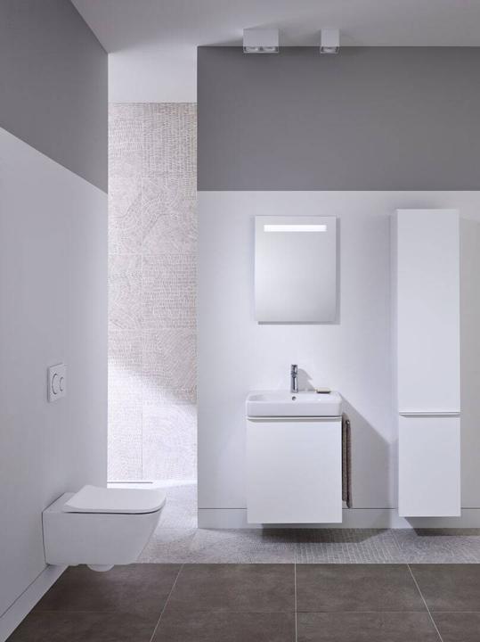 Image du produit Geberit Keramag / Siège de WC Smyle Square design étroit blanc 500238011