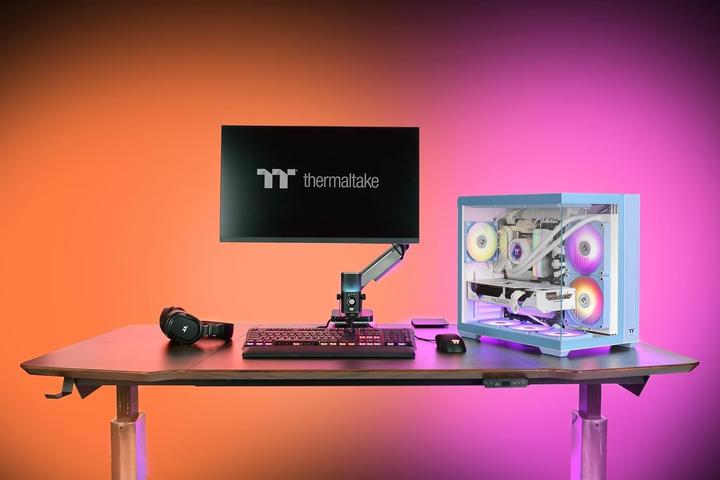 Produktbild Thermaltake View 380 TG ARGB Hydrangea Blue (Mini-ITX, ATX, mATX)