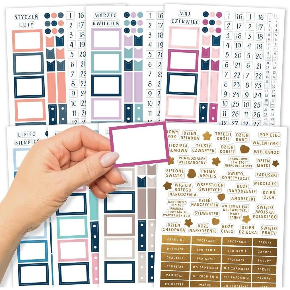 Peter Pauper, Sticker, Aufkleber für Planer und Bullet Journals, 7 Blatt