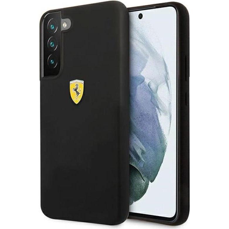 Ferrari FESSIHCS22SBK S22 S901 Schwarz (Samsung Galaxy S22), Smartphone Hülle, Schwarz