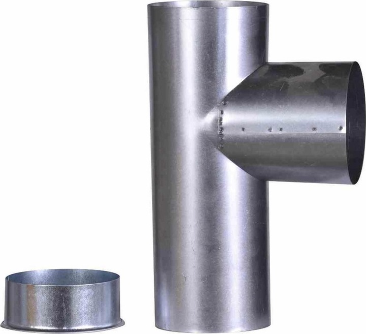 Produktbild FireFix A120/KK FAL Kapselknie, 300 mm, ø 120 mm-Ofenrohre aus Stahlblech, 0,6 mm stark, konisch ein