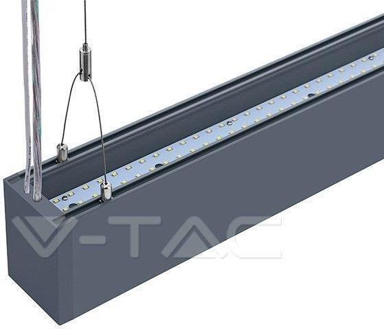 Produktbild V-TAC VT760S LED Lineare Oben Unten Lichtleiste SAMSUNG Chip 60W Aufhängung Silber Gehäuse 4000 (6000 lm)