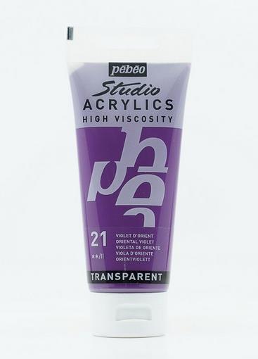 Actual product image Pebeo Studio Acrylics Fine Acrylic (Orient violet, 100 ml)