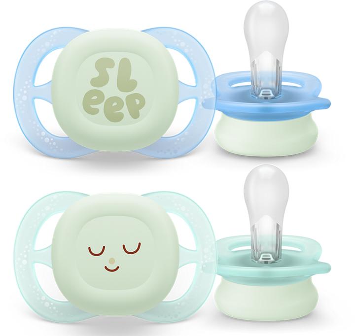 Productafbeelding Philips Avent Pacifier SCF075/18 ultra start für die Nacht (2 x, tot 2 M., Vanaf de geboorte)