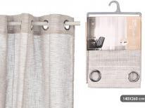 Produktbild Giftdecor grau gestreifter Vorhang (140 x 260 cm)