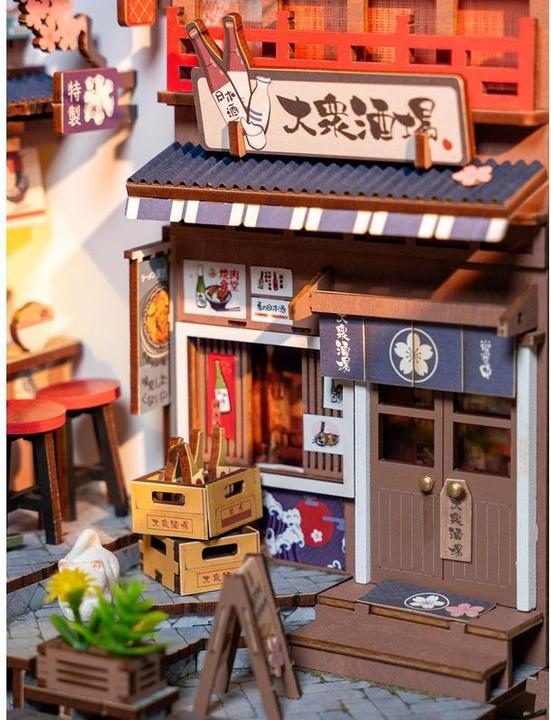 Produktbild Robotime Sakura's Weinstrasse, Modell Art: Book Nook