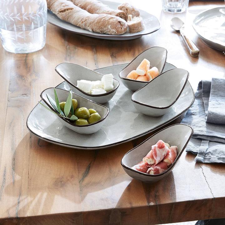 Produktbild Loberon Servierschälchen 6er Set Biarré grau