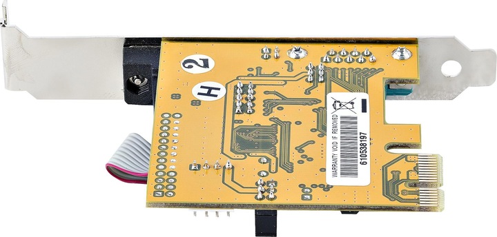 Produktbild StarTech com 2-Port PCI Express Serial Card, Dual Port PCIe to RS232 (DB9) Serial Card, 16C1050 UART (0.07 m, Industriekabel)