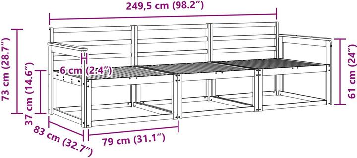 Produktbild vidaXL Outdoor-Sofagarnitur