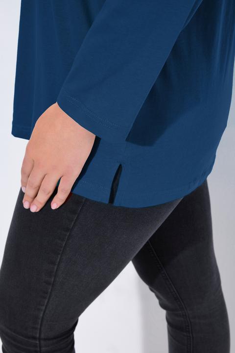Produktbild Ulla Popken Shirt, V-Ausschnitt, Relaxed, Langarm (58)