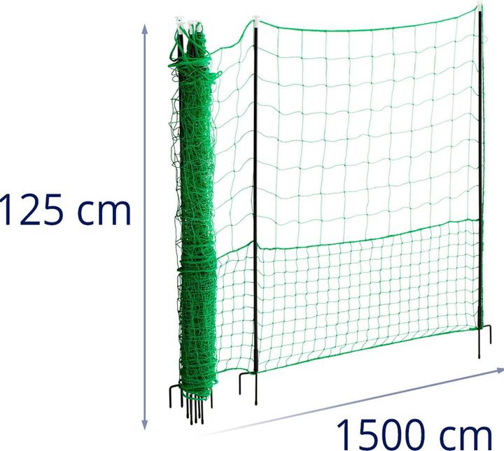 Actual product image Wiesenfield Chicken Wire - height 125 cm - length 15 m - without electricity