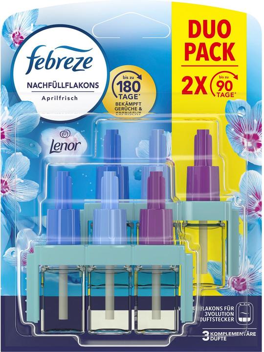 Febreze 3Volution Duftstecker Nachfüllflakon Lenor Aprilfrisch Duo