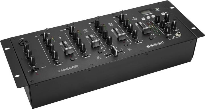 Omnitronic PM-444Pi Mixer DJ a 4 canali con lettore e interfaccia USB (Controller DJ)