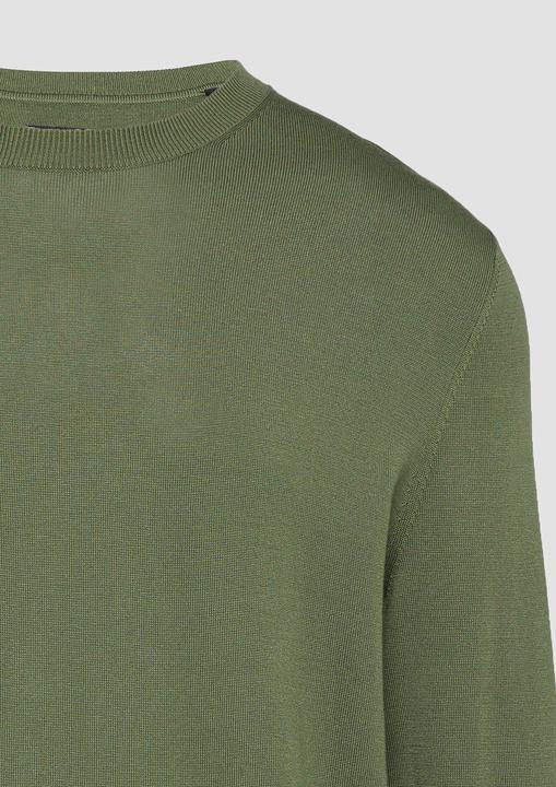 Produktbild S.Oliver Strickpullover Edler Feinstrickpullover aus Baumwollmix mit Rippbündchen (XL)