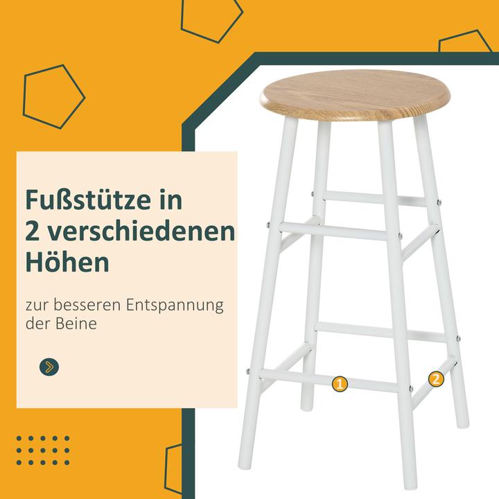 Image du produit Homcom Ensemble de tables de bar (80 x 50 x 90 cm)