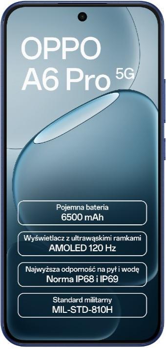 Actual product image OPPO A6 Pro (256 GB, Stellar Black, 6.57", Dual SIM, 5G)