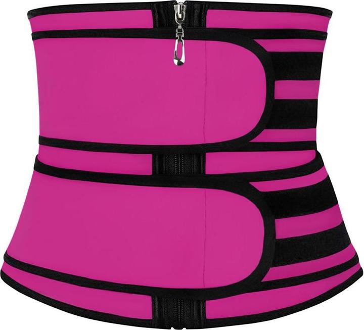 Actual product image JTI Waist trainer with two straps - Pink (S, M, L, XL, XXL)