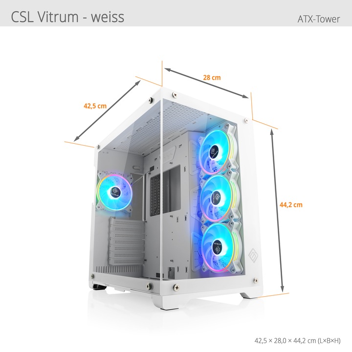 Actual product image CSL Gaming PC M11170H (Intel Core i7-14700F, 32 GB, 2000 GB, GeForce RTX 4060 Ti)