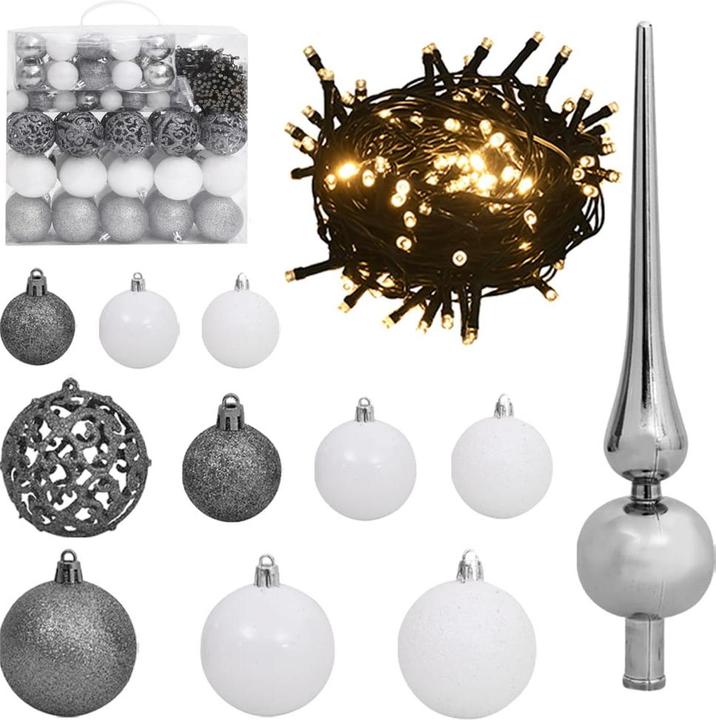 Produktbild vidaXL Weihnachtsbaum Klappbar LED Beleuchtet Christbaum Tannenbaum Deko 270cm (270 cm)