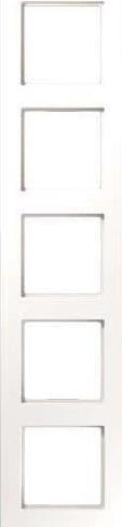 Actual product image JUNG 5gang frame A creation Alpine white AC585WW