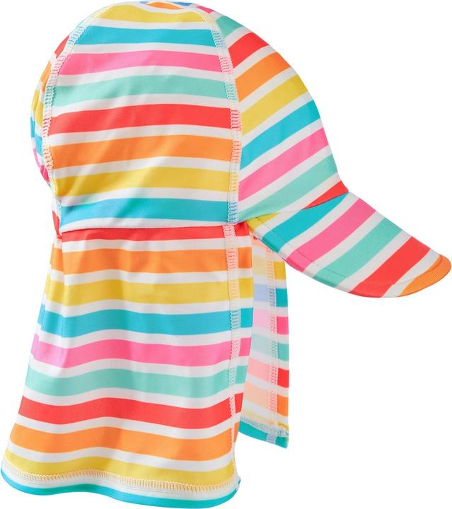 Actual product image Frugi UV+ Legionnaires Seaside Stripe swim cap