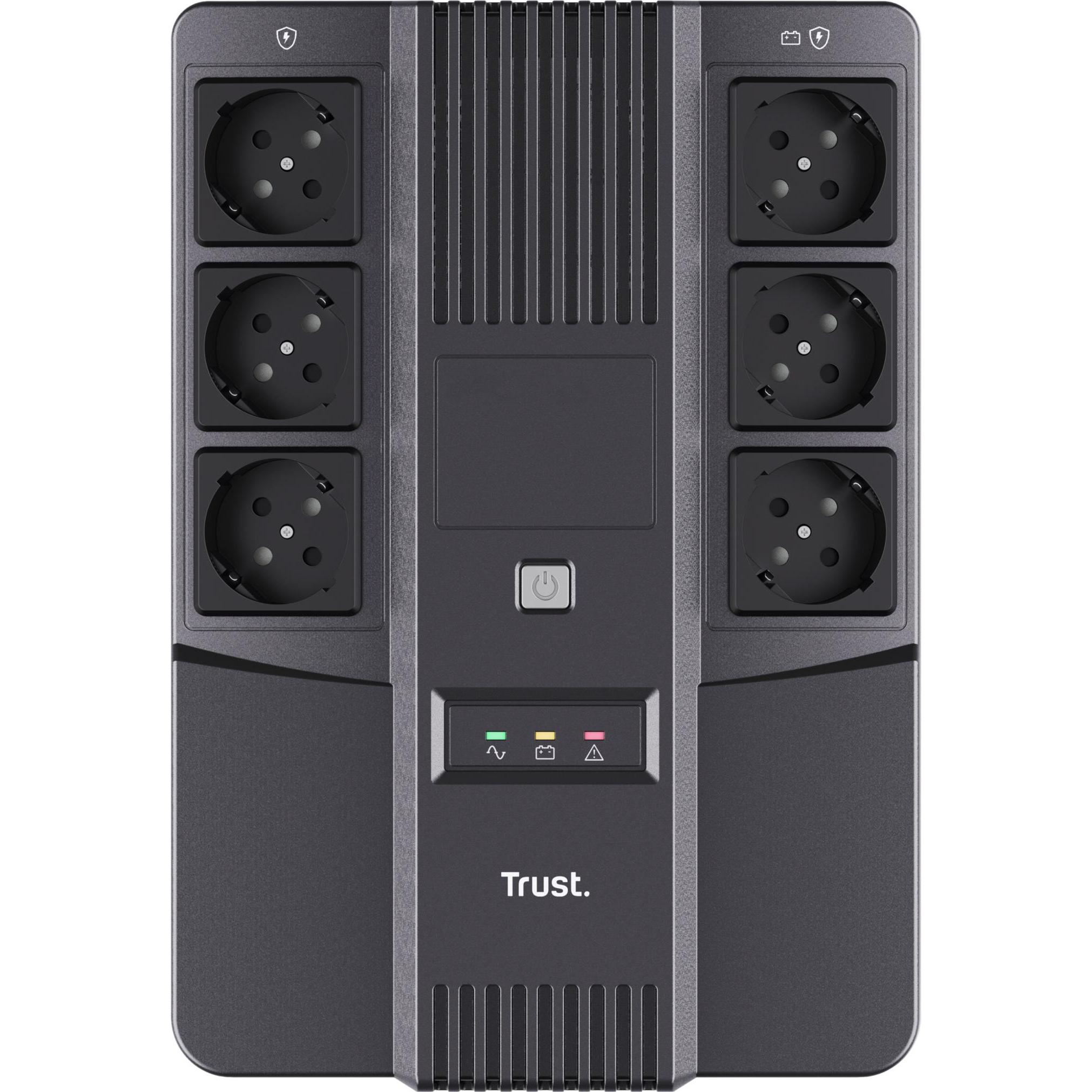 Thumbnail - Trust Usv Maxxon Powerip Ups 800va (800 VA, 800 W), USV