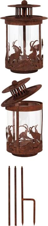 Immagine prodotto Praktikus Steckwindlicht «Steinböcke Rost»