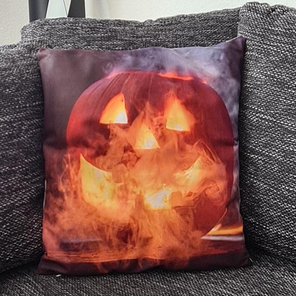 Tinisu, Dekokissen, Kissenbezug Halloween KÃ¼rbis / Pumpkin - 45cm x 45cm (45 x 45 cm)