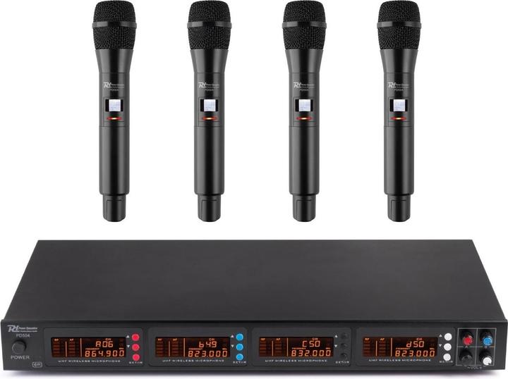 1x Receiver, 1x aluminium case, 4x microphones