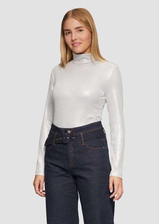 Produktbild S.Oliver T-Shirt Langarmshirt mit Silber-Coating im Slim Fit (46)