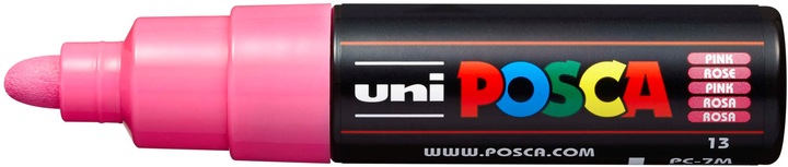 Actual product image Posca Marker PC-7M round tip (Rose, 5.50 mm, 1 x)