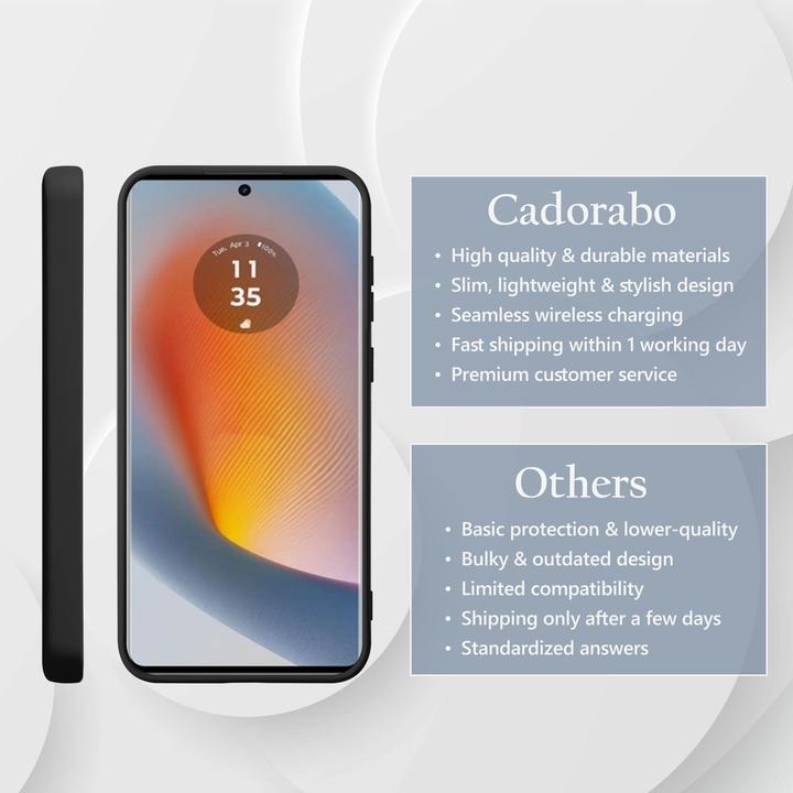 Actual product image Cadorabo Case for Motorola Moto Edge 50 Fusion TPU Liquid Silicone Cover (Motorola Edge 50 Fusion)