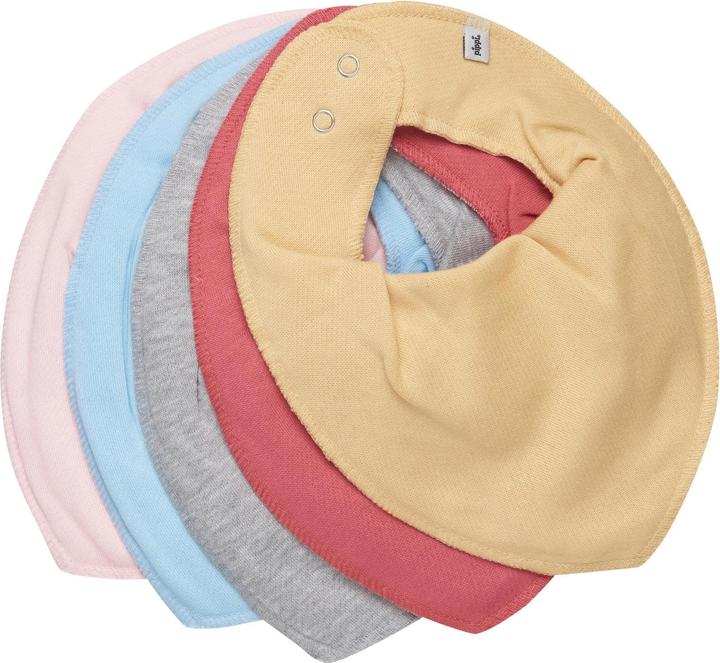 Pippi Bandana Bib Set of 5 Baroque Rose