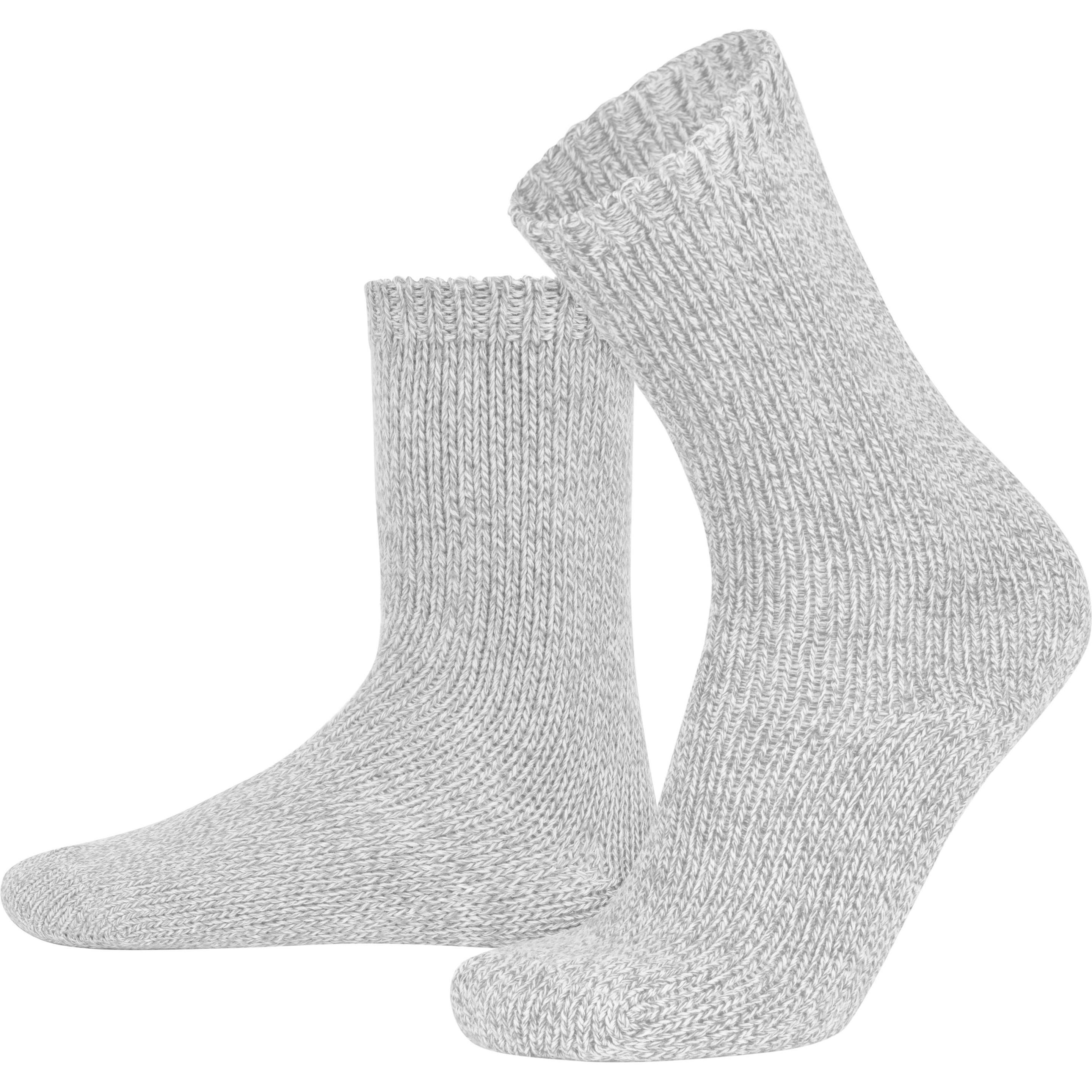 Normani, Herren, Socken, 2 Strickwollsocken aus Baum- und Schafwolle, Grau, (2er Pack, 35 - 38)