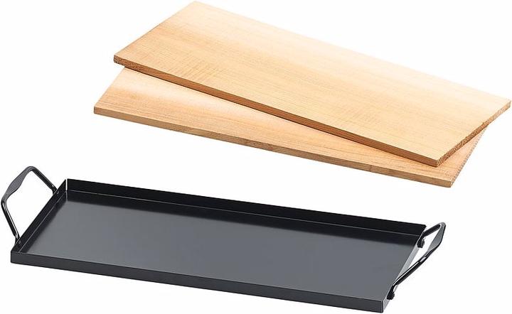 Produktbild Rosenstein & Söhne 4 Zedernholz-Grillbretter für Holzkohle- & Gasgrills
