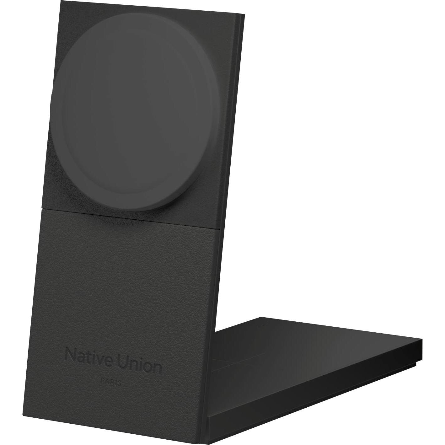 Thumbnail - Native Union Rise 2-In-1 Qi2 (15 W), Wireless Charger, Schwarz