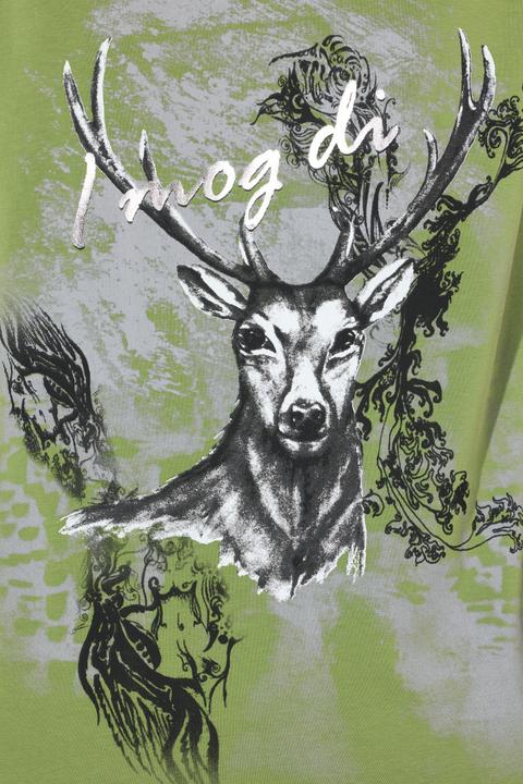 Produktbild Ulla Popken T-Shirt, Trachtenmotiv, Classic, V-Ausschnitt, Halbarm (42, 44)