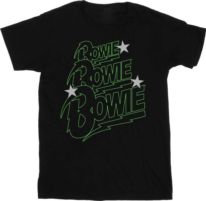 Produktbild David Bowie Multiple Neon Logo TShirt Jungen (140, 146)