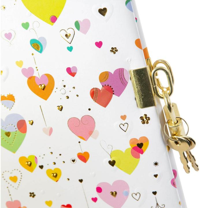 Actual product image Goldbuch Diary 16.5x16.5 96S. Heart light (16.5 x 16.5 cm, Plain, Hardcover)