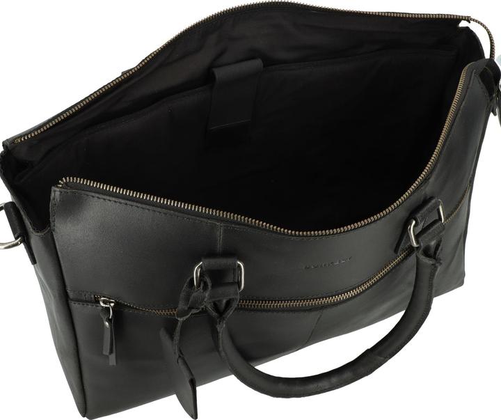 Productafbeelding Burkely Onderweg shopper tas leer 40 cm laptopvak (17 l)