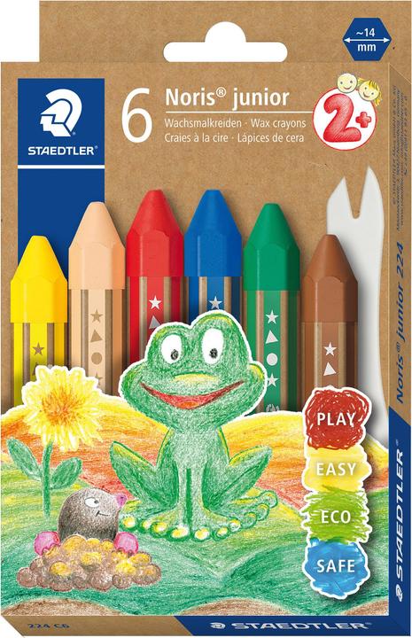 Produktbild Staedtler Wachsmalkreide 'Noris junior' (6 Farben, 6 x)