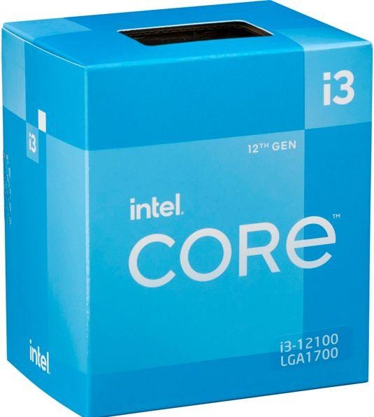 Actual product image Intel Core i3-12100 (LGA 1700, 3.30 GHz, 4 -Core)